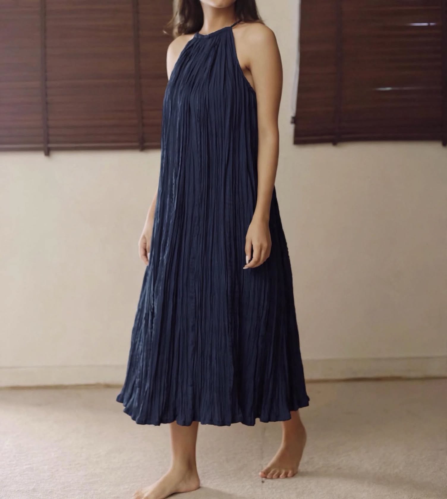 The Shell Dance Dress : Dark Blue