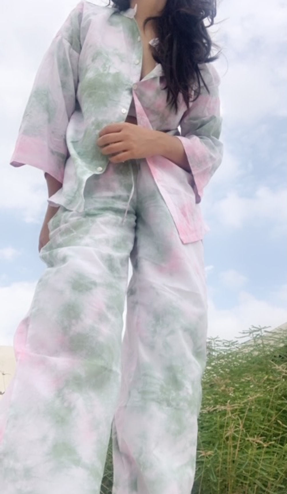 PINK AND GREEN SKY SET