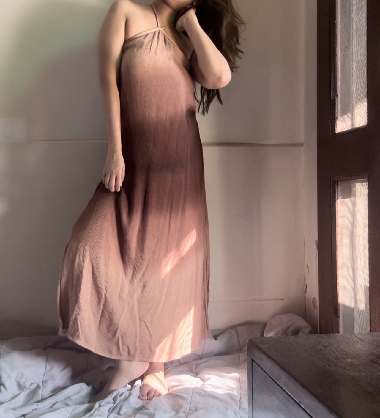 The Misty Shore Dress : Brown Ombré