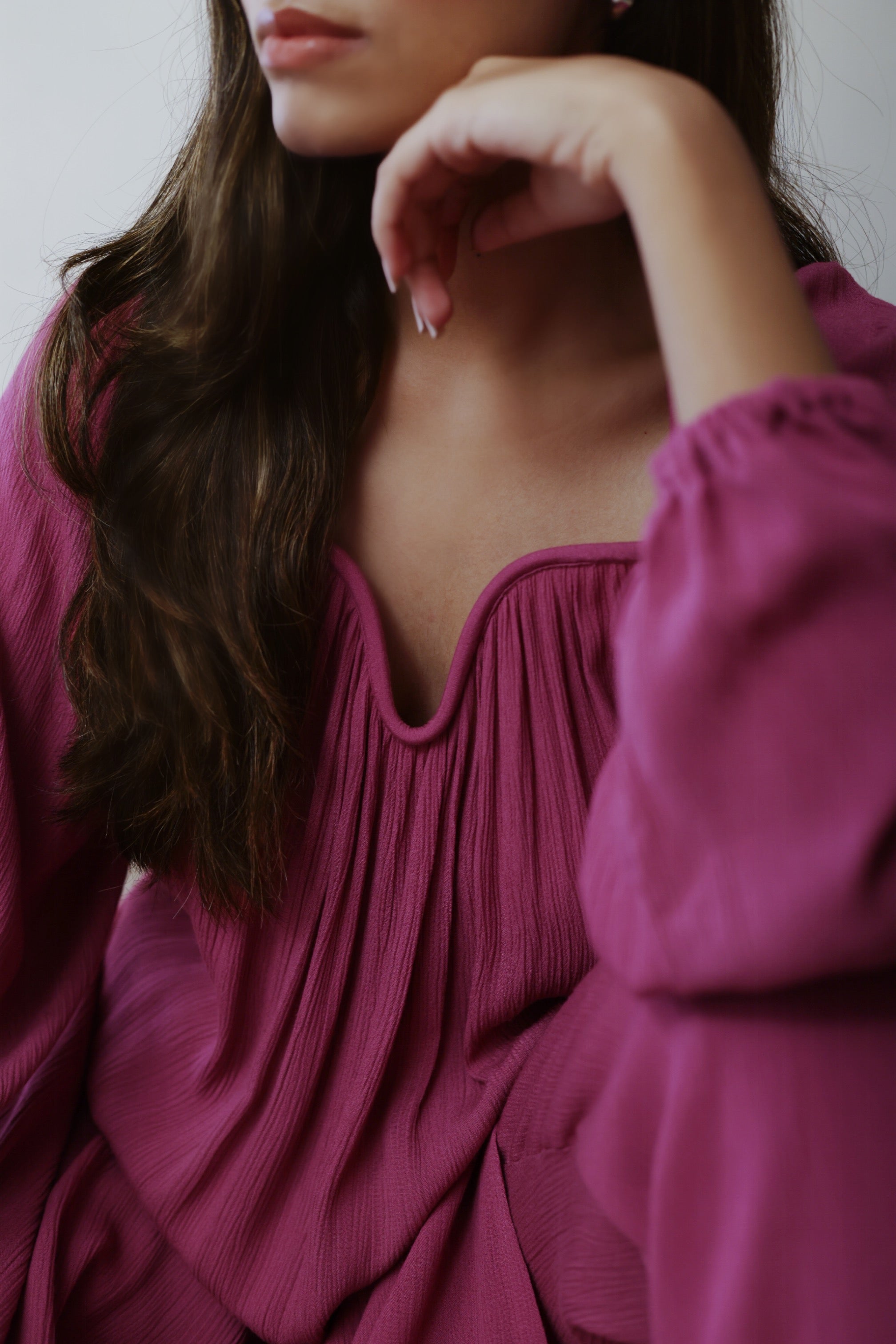 The Valentina Kurta Set  : Mauve