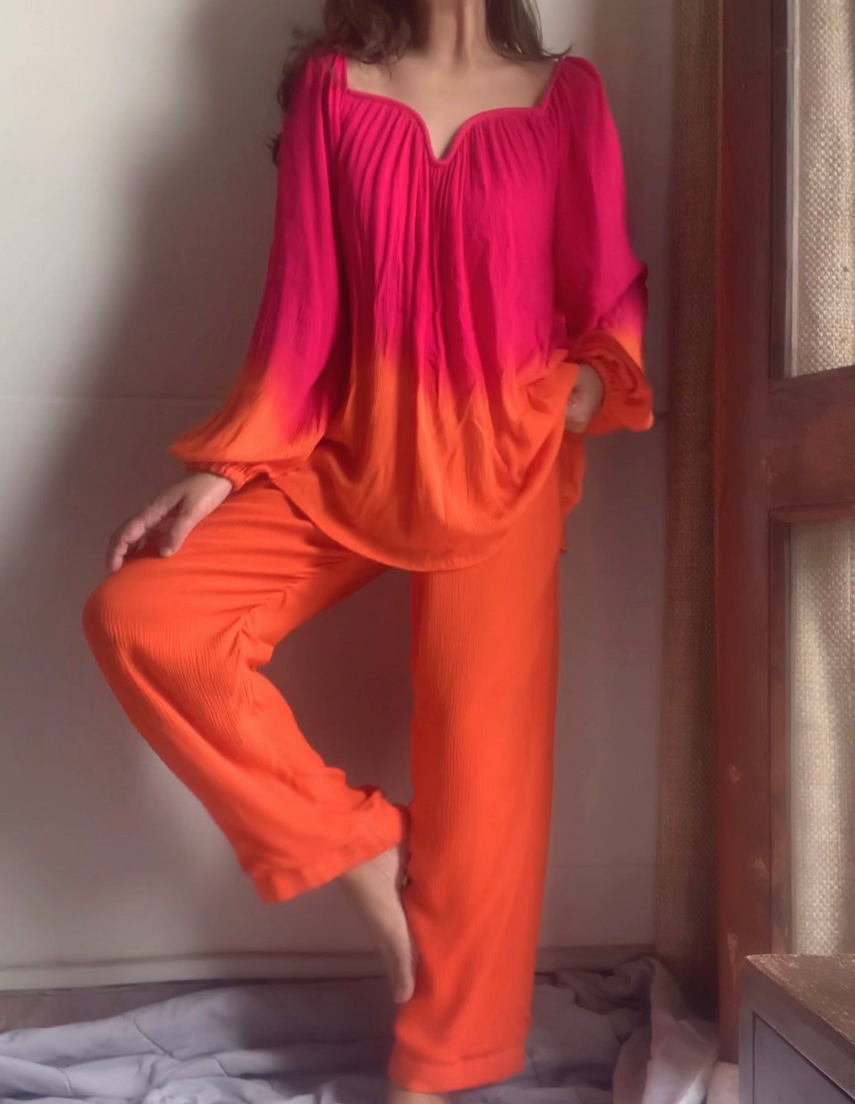 The Valentina Set : Pink And Orange Ombre
