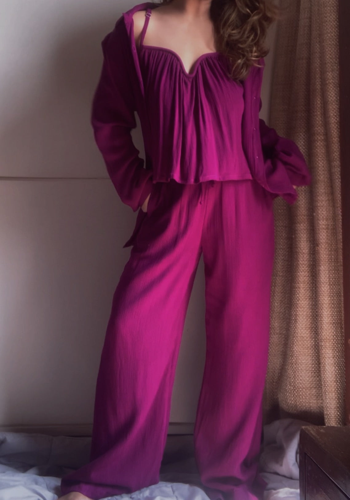 The Angel Wing Set : Burgundy