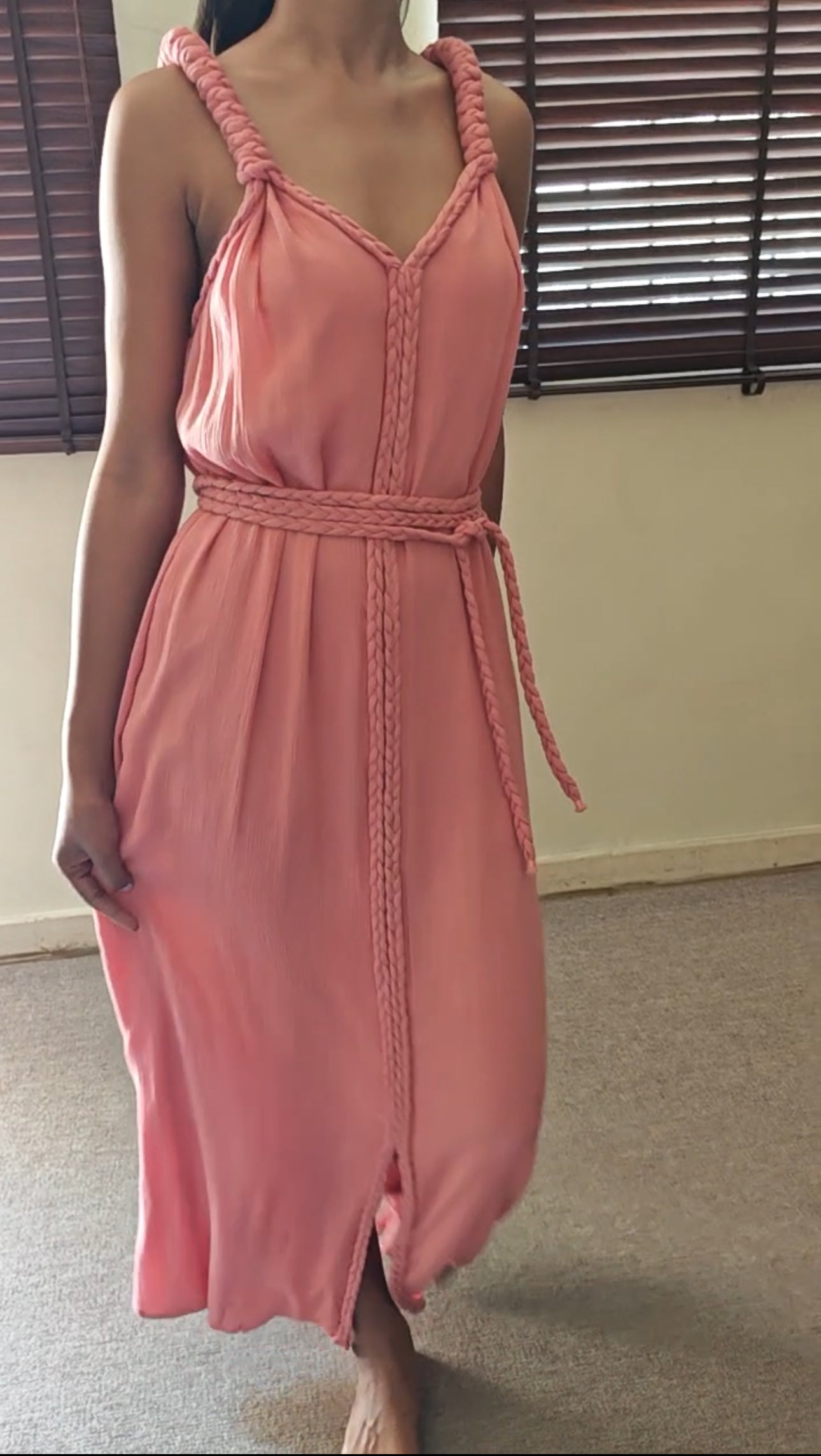 The Solara Maxi : Salmon Pink