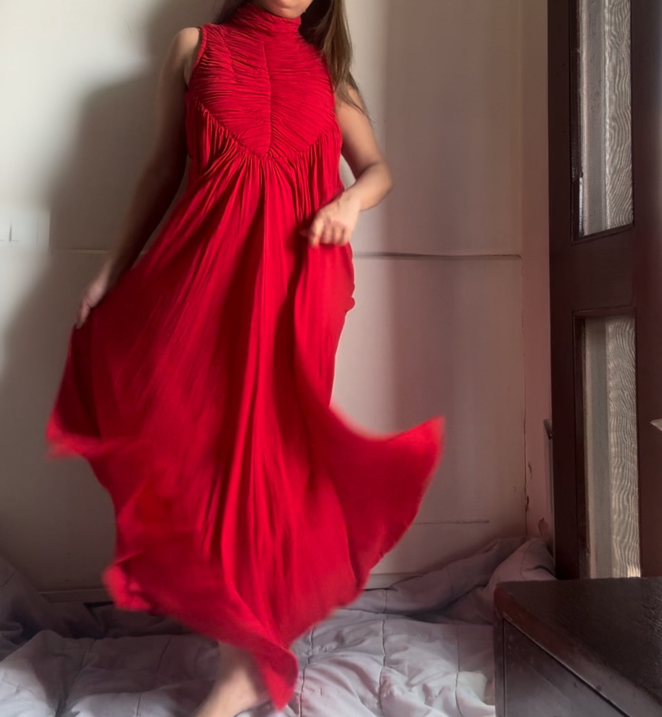 The Horizon Blush Maxi : Red