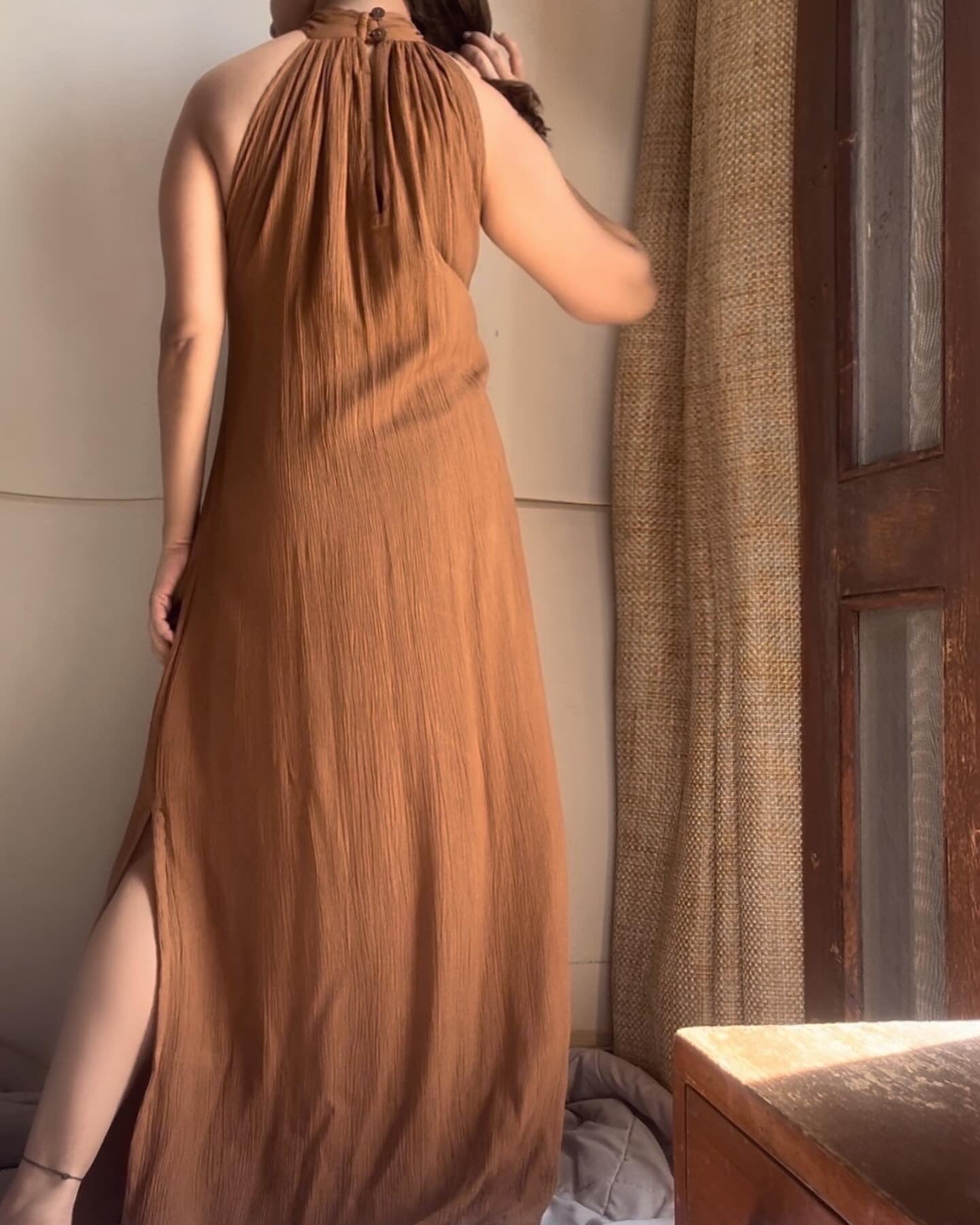 The Aurya Maxi : Cinnamonon Brown