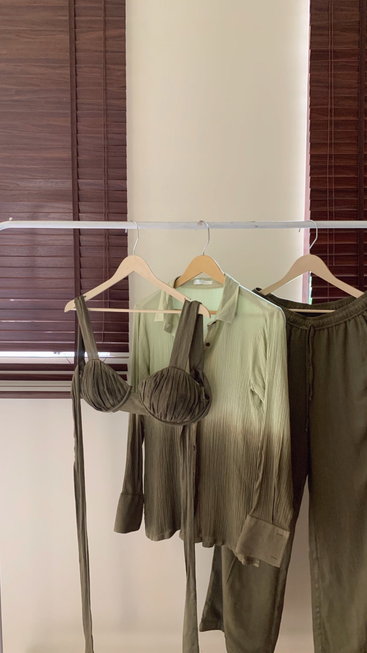 The Sand Set + The Shell Bralette : Olive Ombre