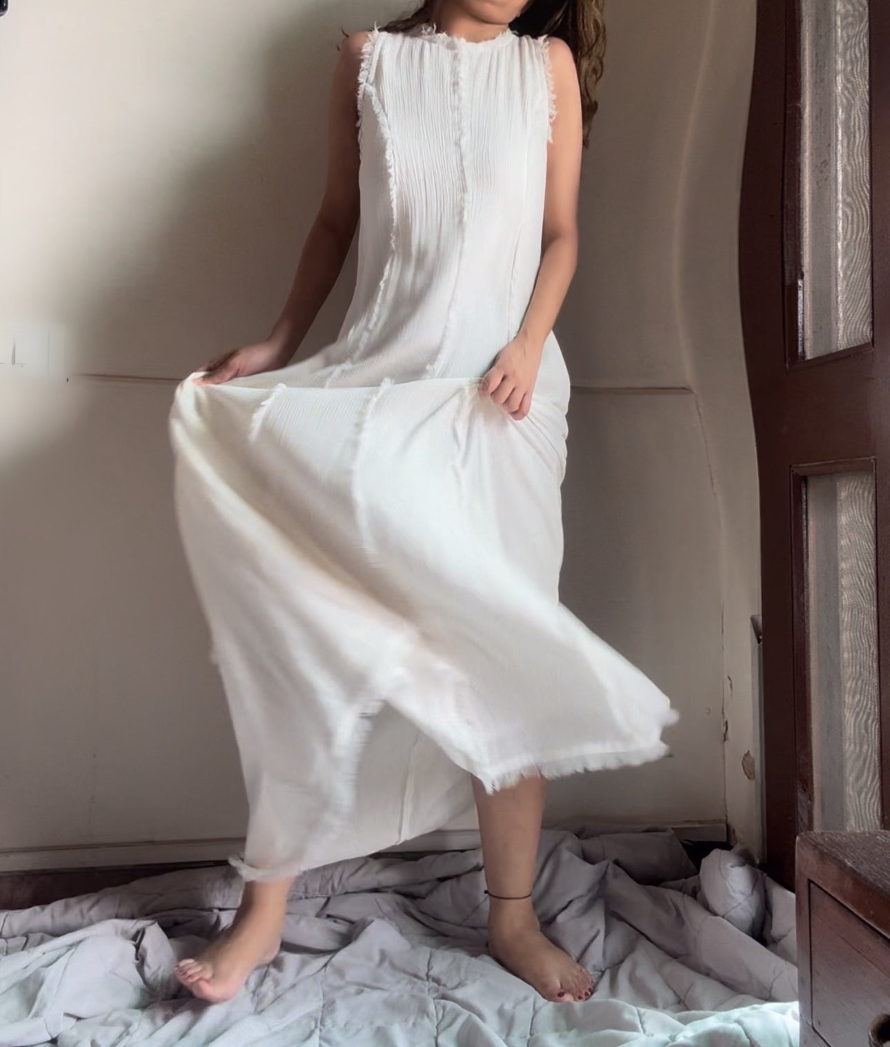 The Zaria Maxi : White