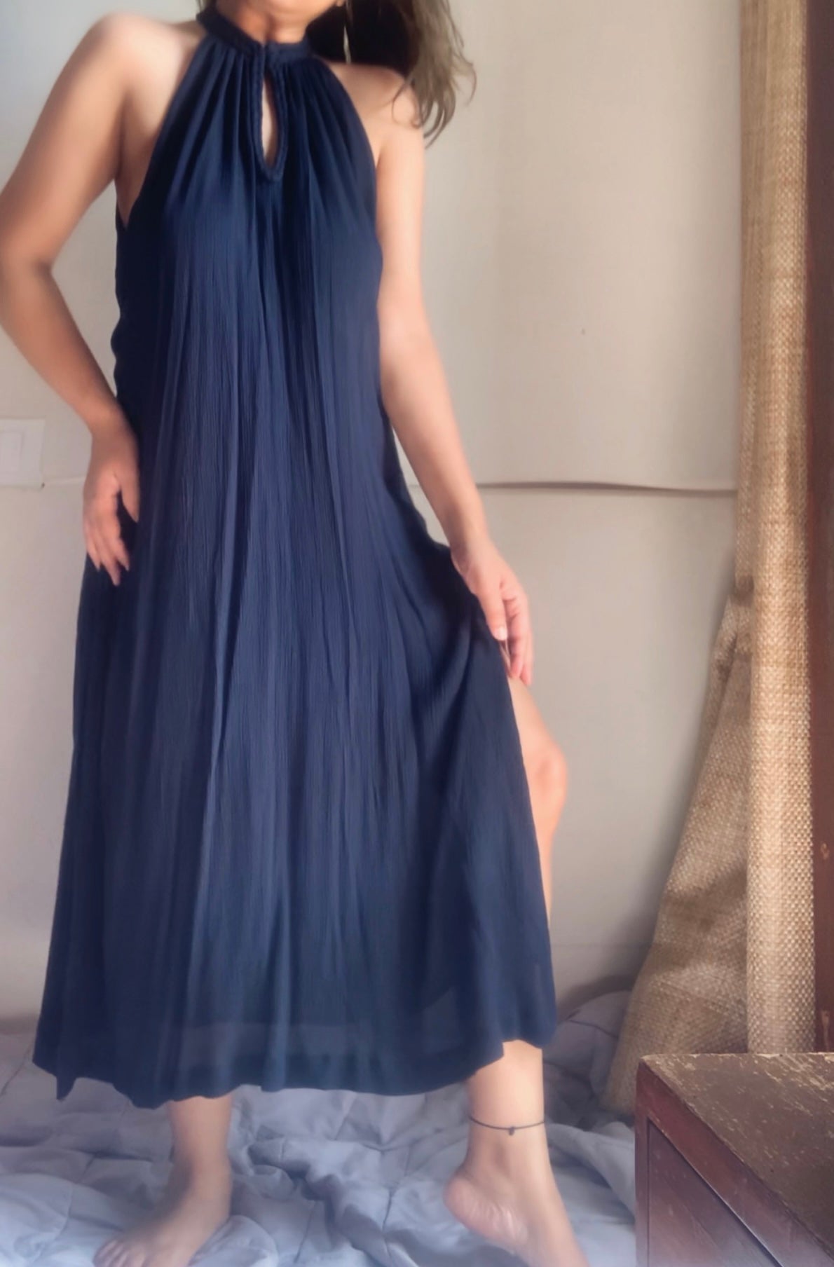 The Mira Kurta : Dark Blue