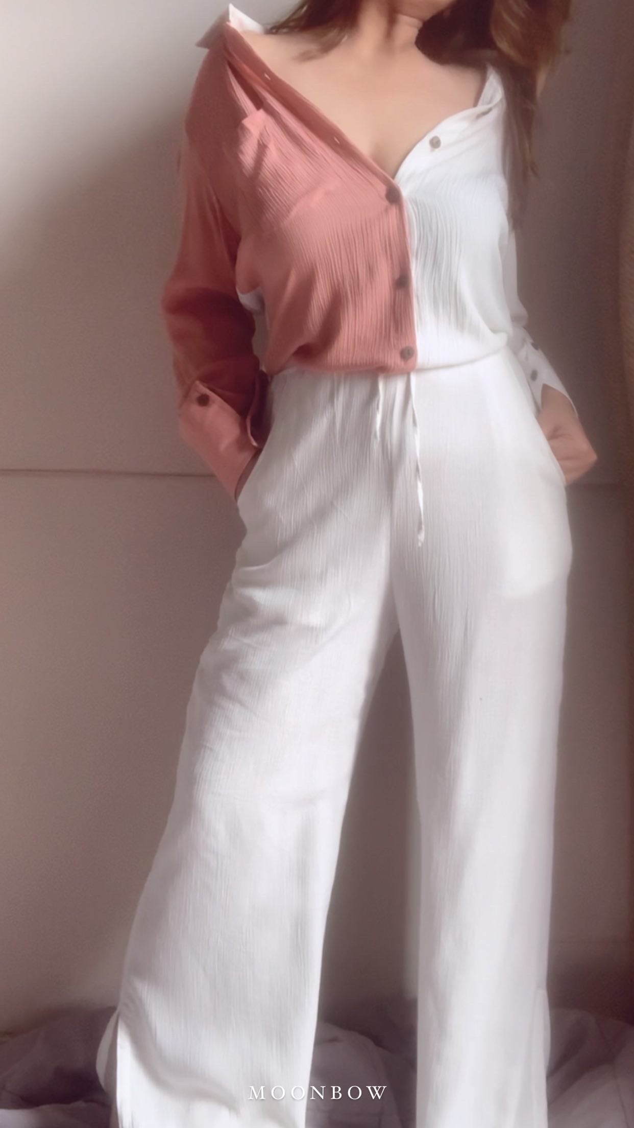HALO SET : Salmon + White
