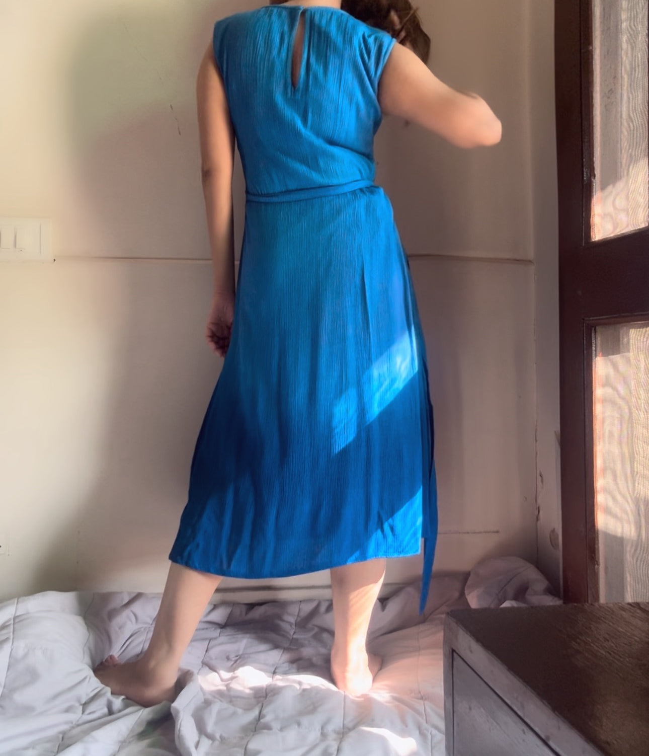 The Indigo Tide Dress : Cobalt Blue Ombre