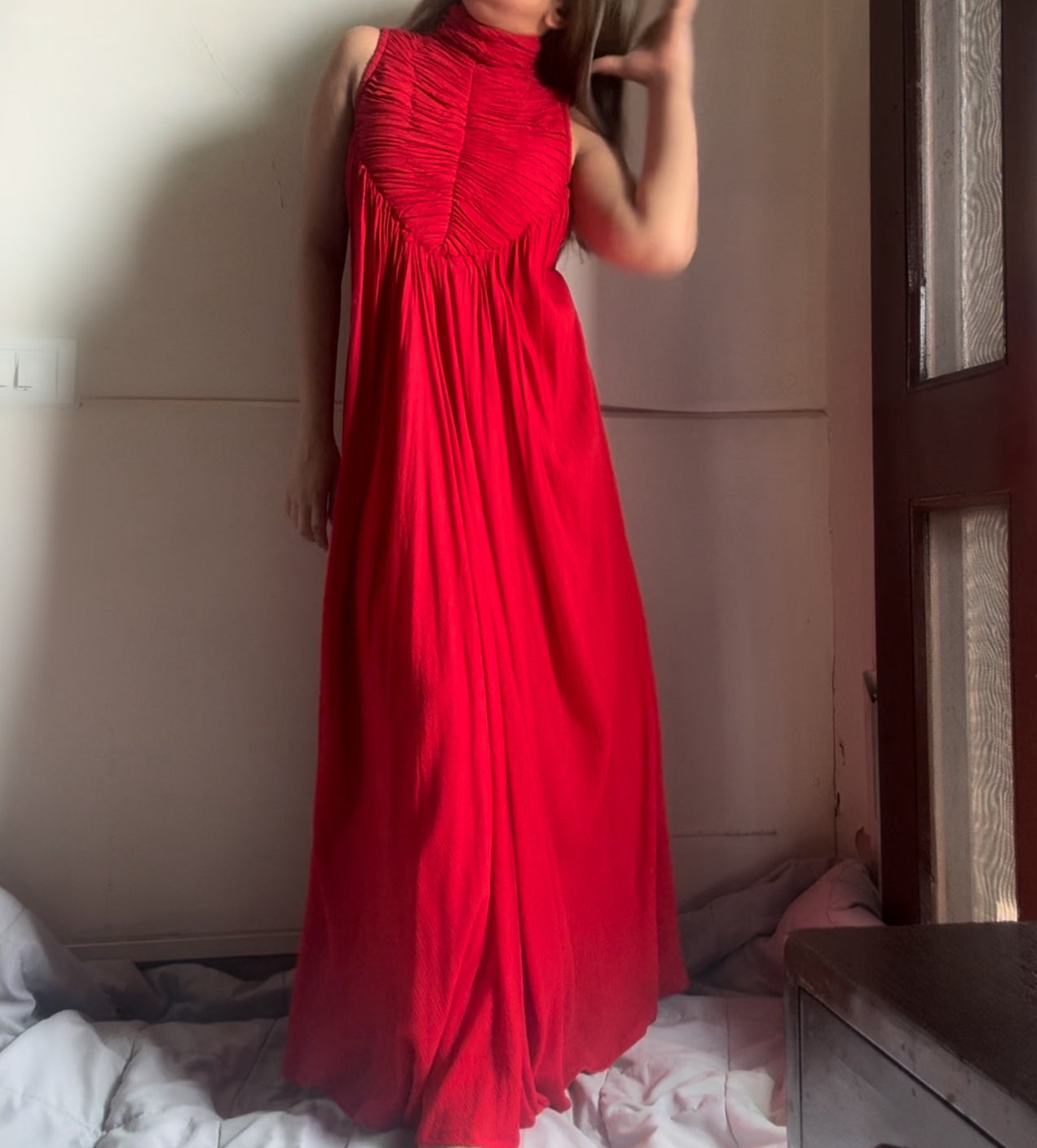The Horizon Blush Maxi : Red