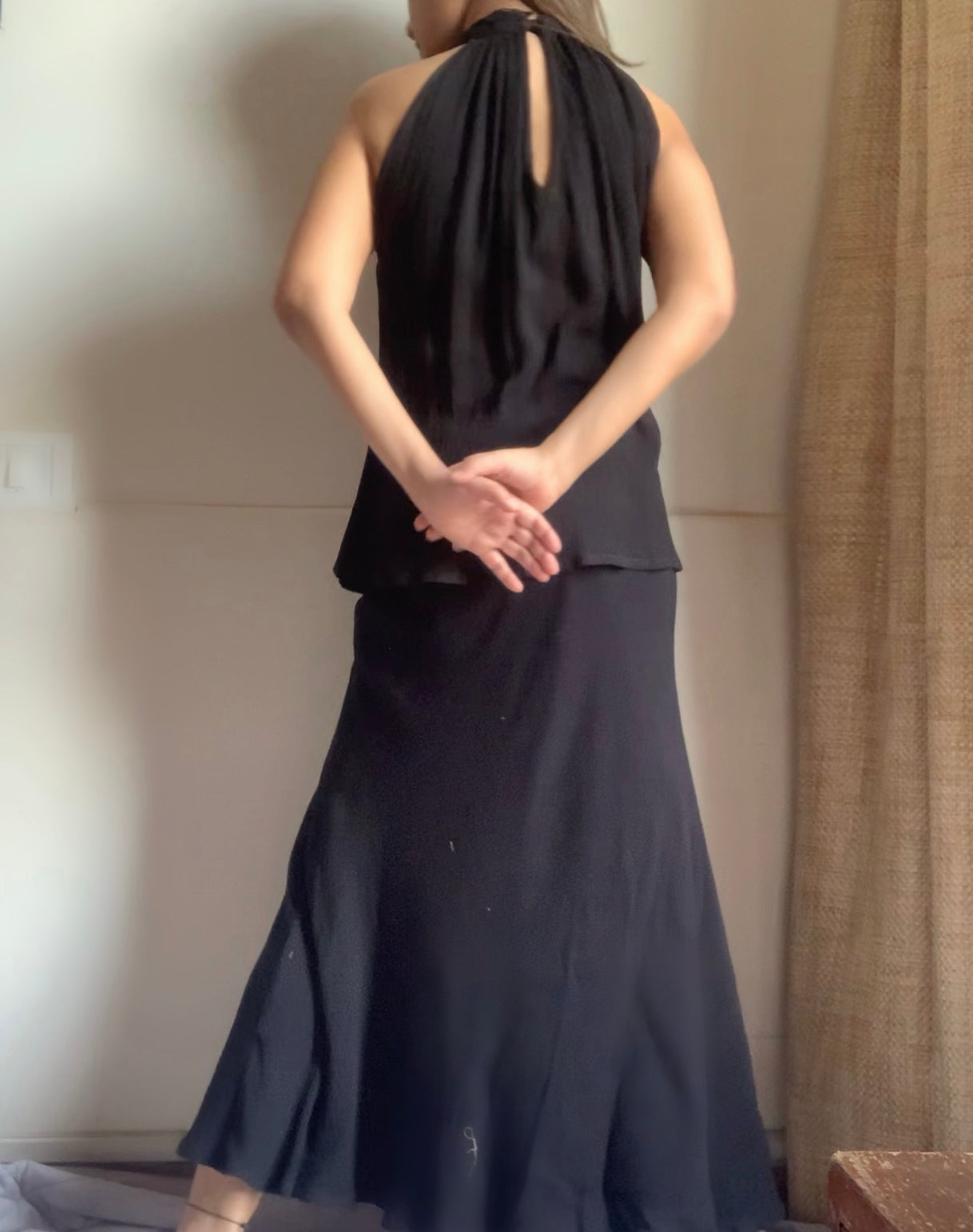 The Gloria Skirt Set : Black