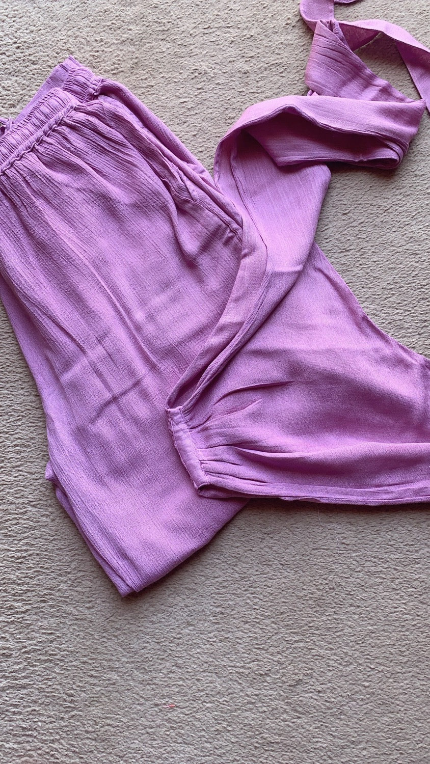 Mauve  : bralette +  pants THE WHITSUNDAY SET