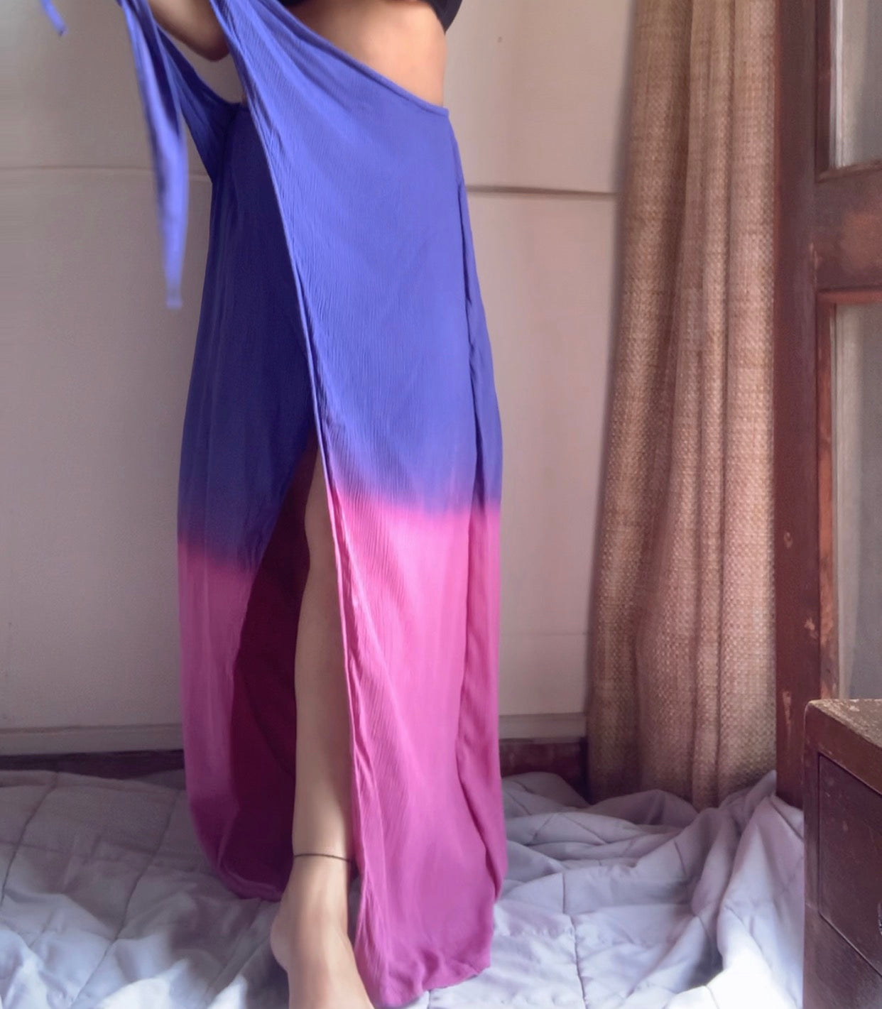 The Palm Days Set  Dark Lilac And Pink Ombré