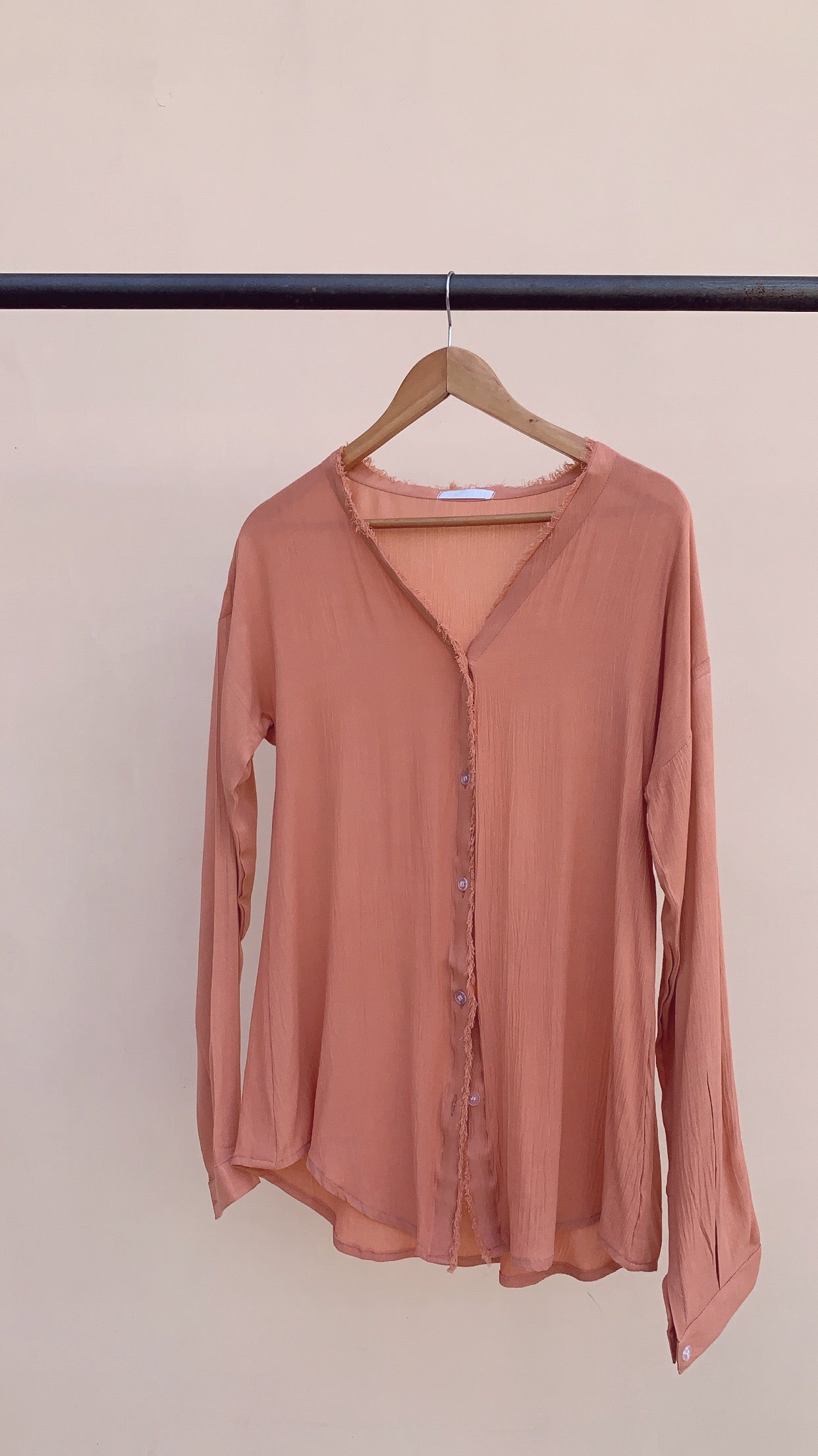 THE WAVELET SHIRT : Salmon