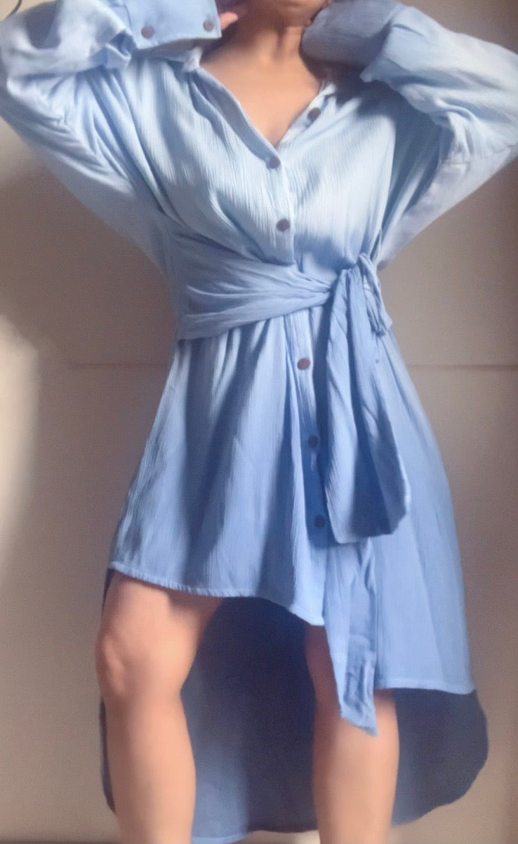 THE FLOW DRESS : Blue Ombre