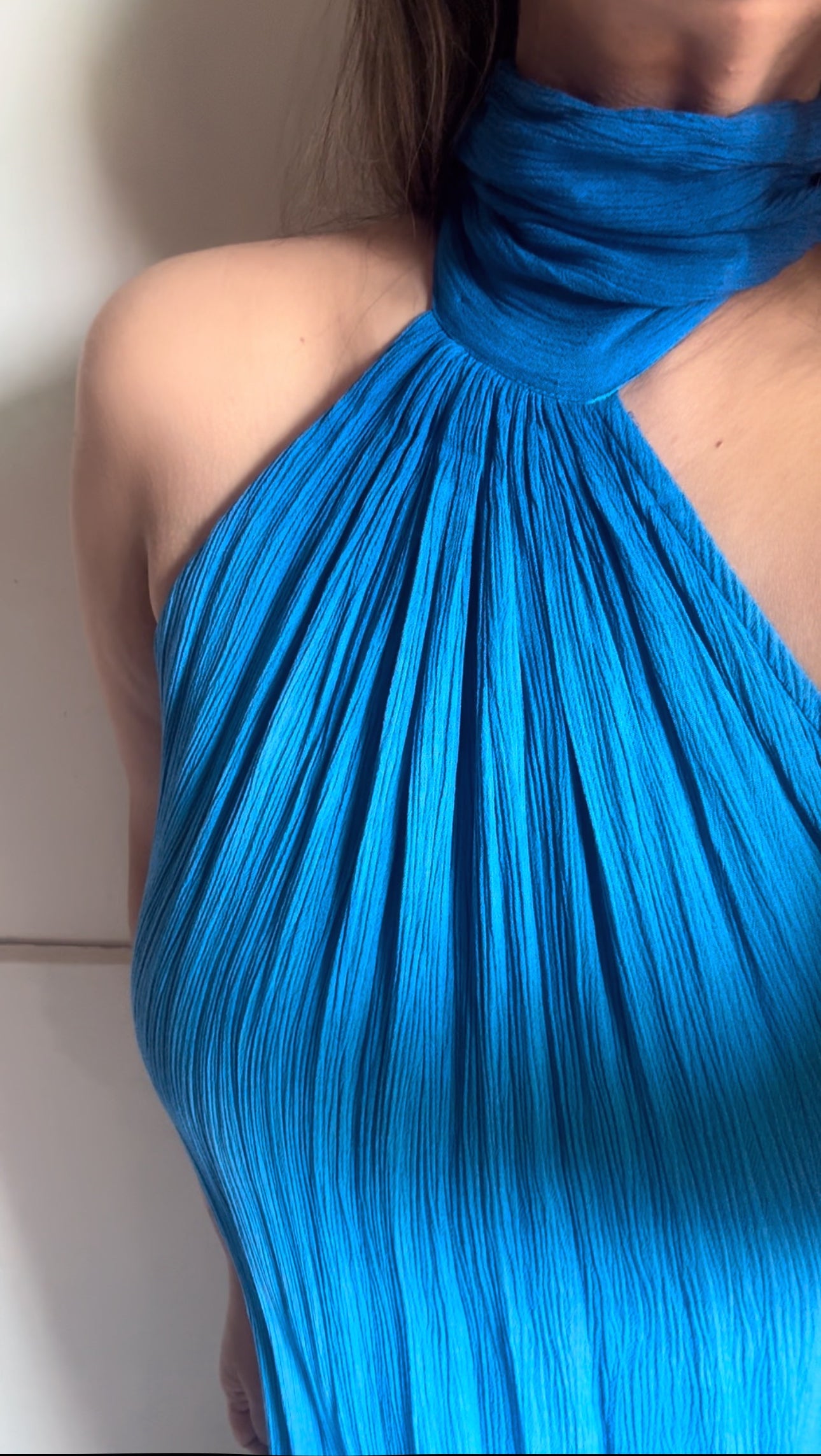 The Tropical Sunset Dress :  Cobalt Blue  Ombre