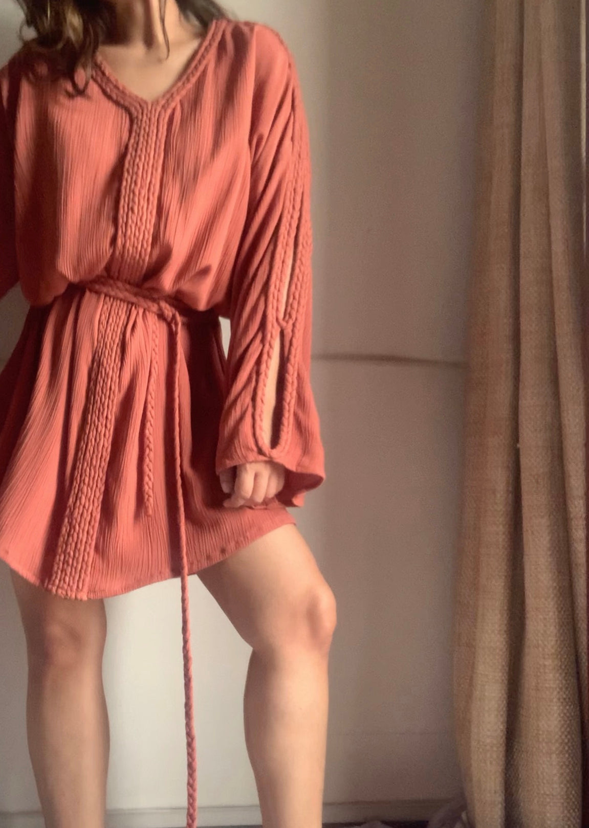 The Hestia Dress : Brick Orange