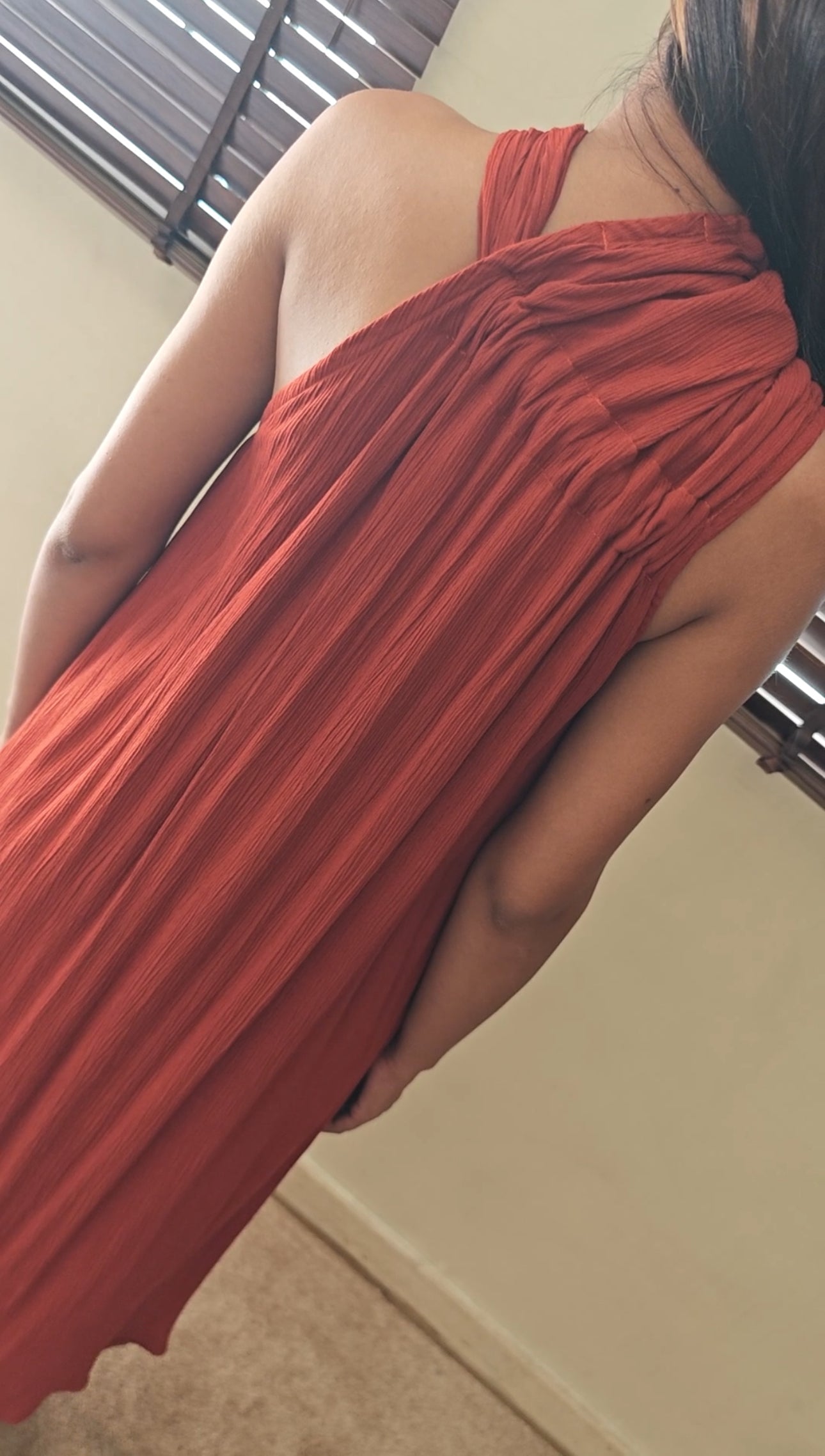 The Warm Earth Dress : Rust Orange