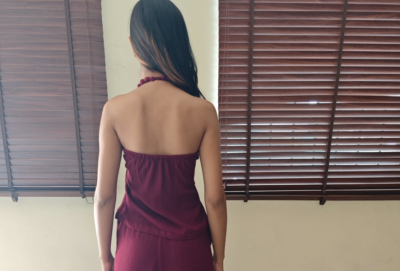 The Blush Bay Top : Hickory Brown
