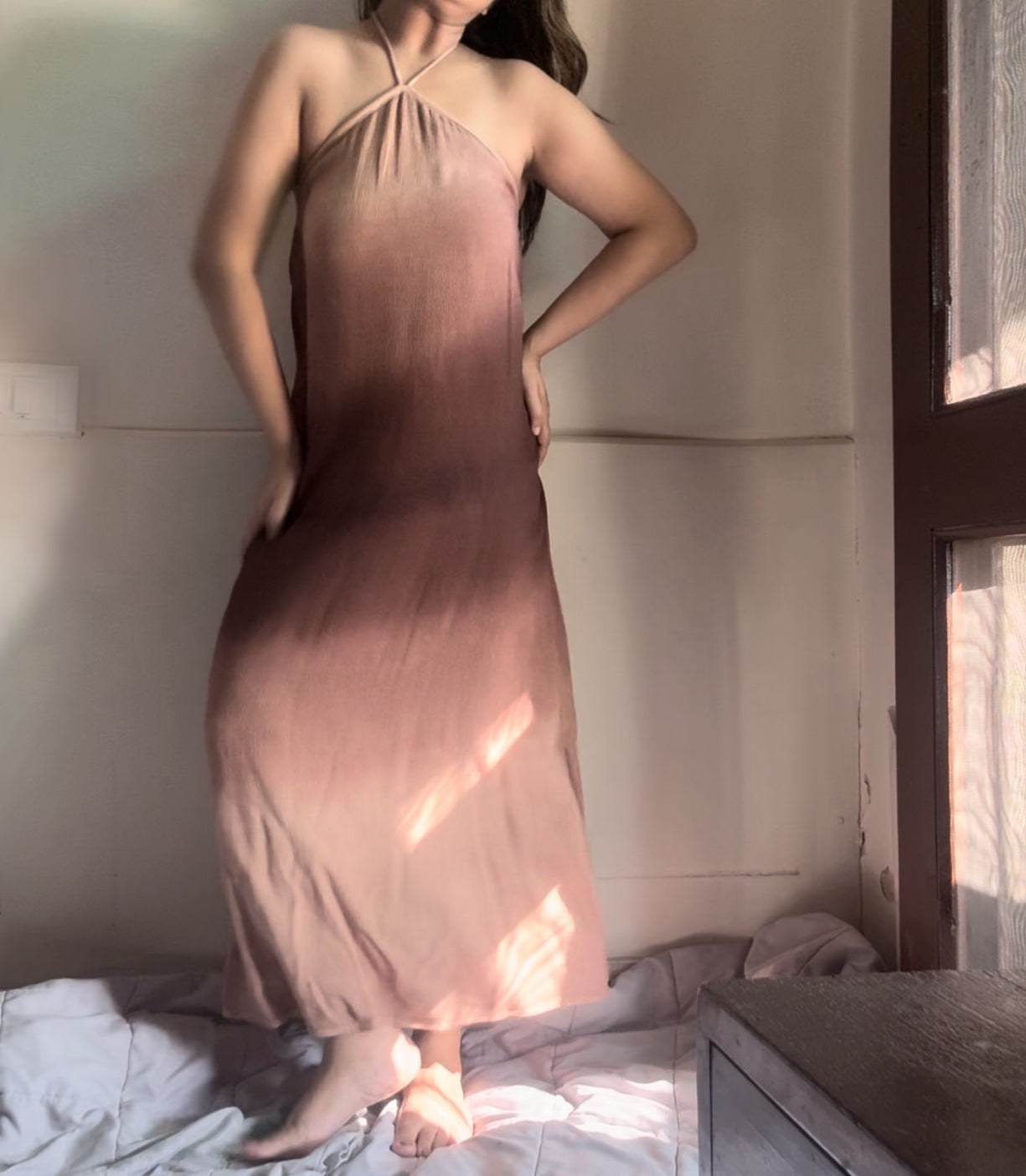 The Misty Shore Dress : Brown Ombré