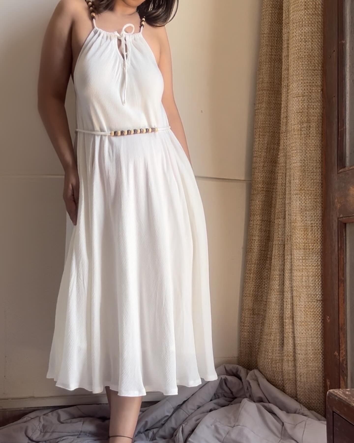 The Byron Dress : White