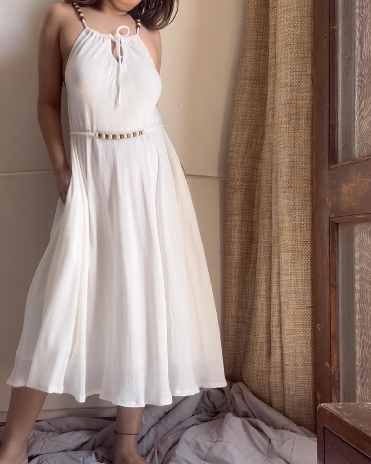 The Byron Dress : White