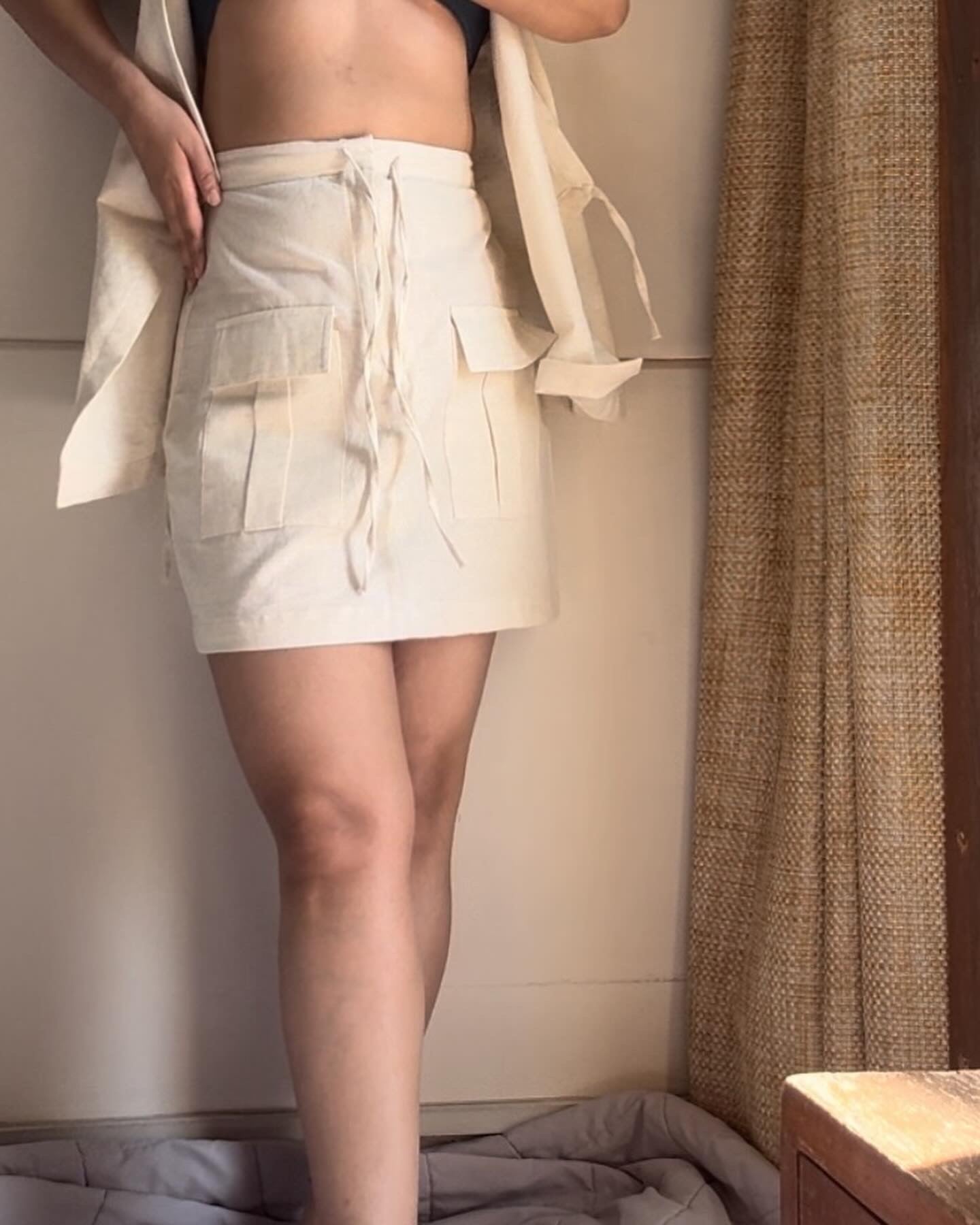 The Solar Skirt Set : Off White