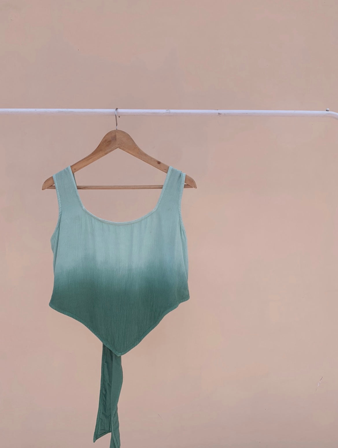 THE SCARF TOP : Mist Green Ombré