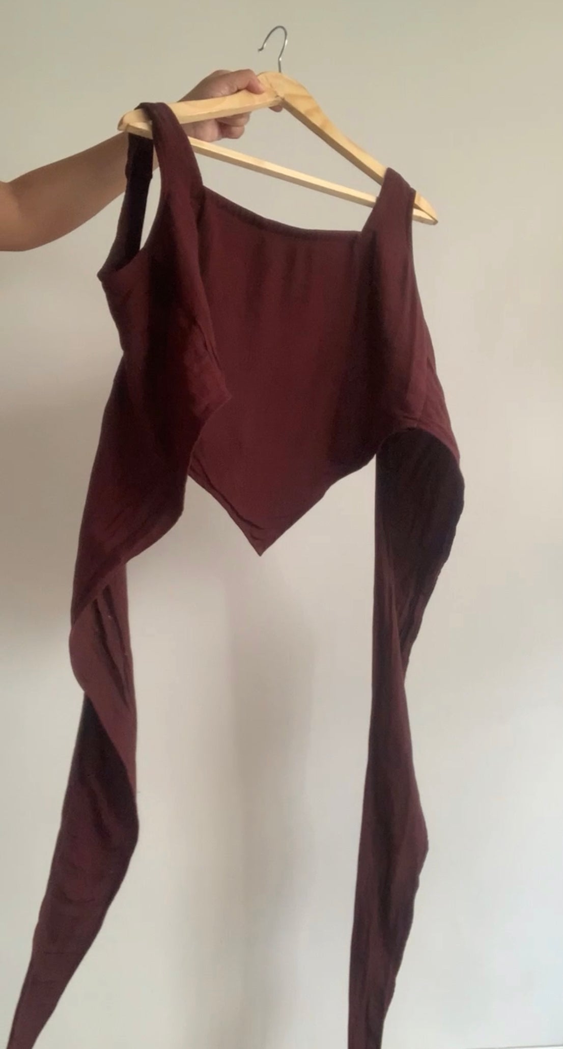 SCARF TOP + BANDED TULIP PANTS