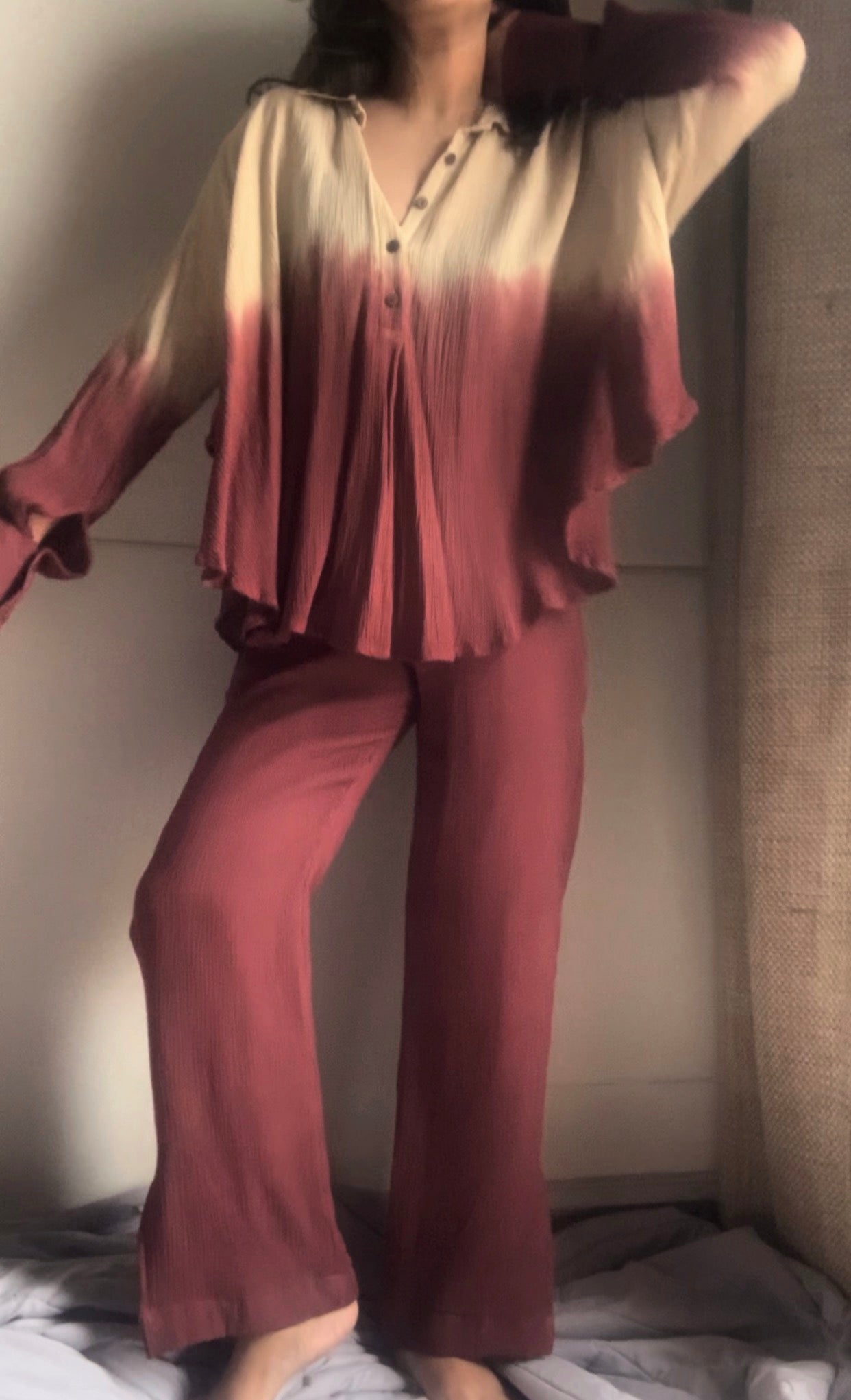 The  Swirl Set : Beige And Brown Ombré