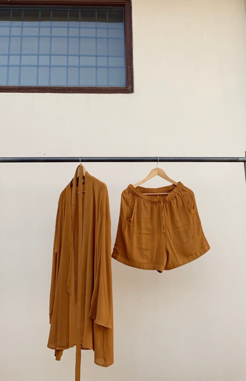 THE AMBER : Honey Robe + Shorts