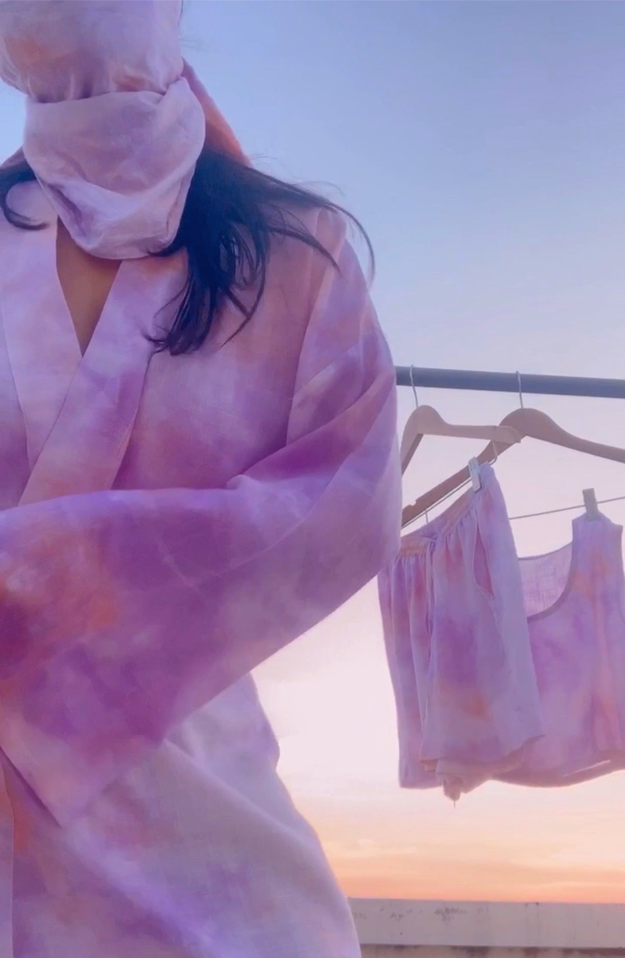 LAVENDER DAWN ROBE SET