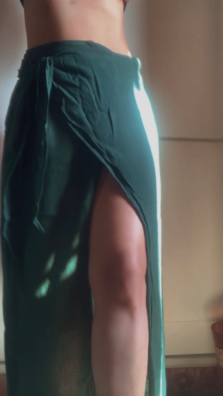 THE PALM WRAP SKIRT