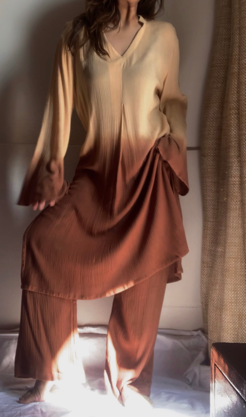 The Magna Mater : Beige And Brown Ombré