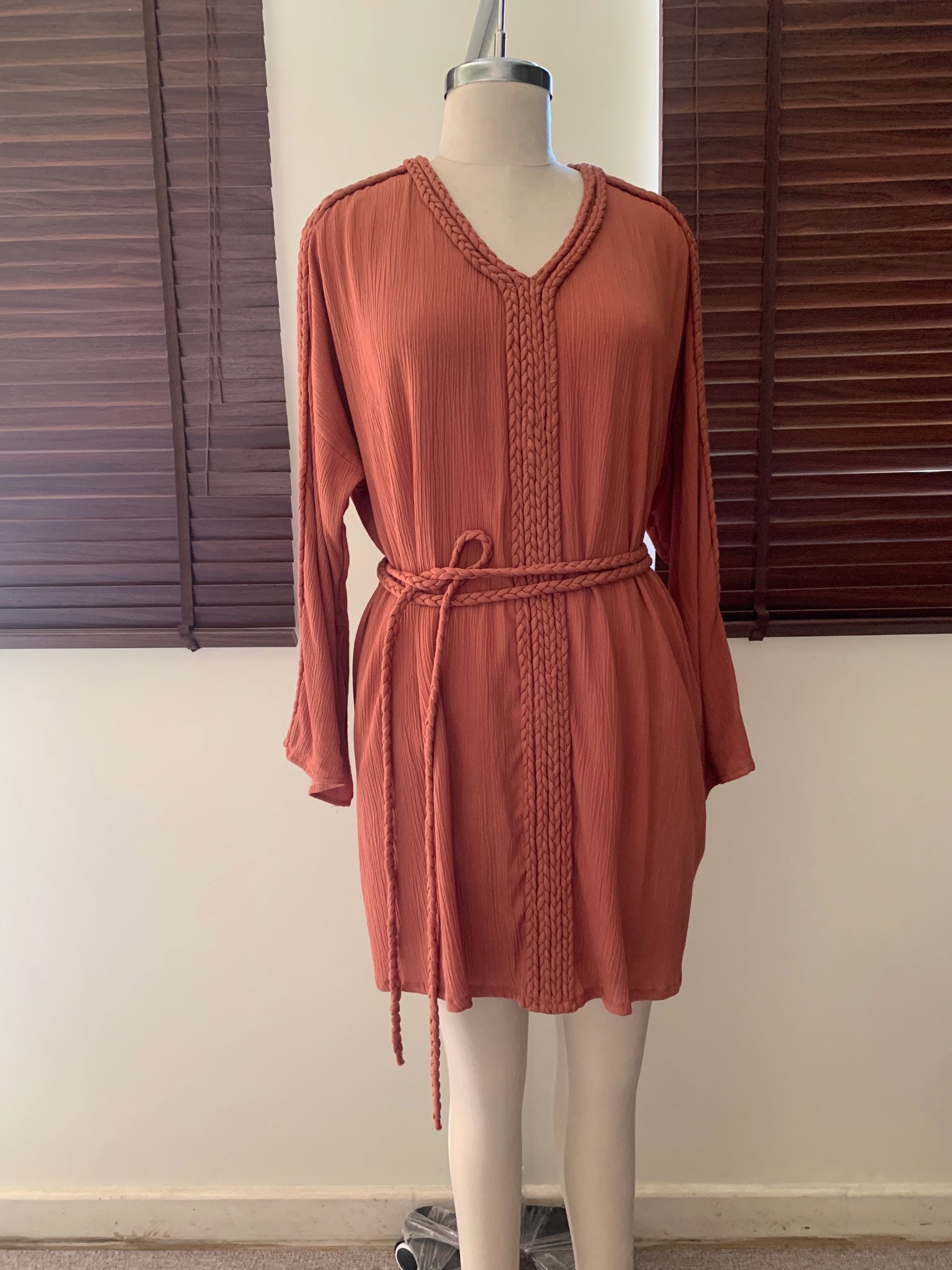 The Hestia Dress : Brick Orange