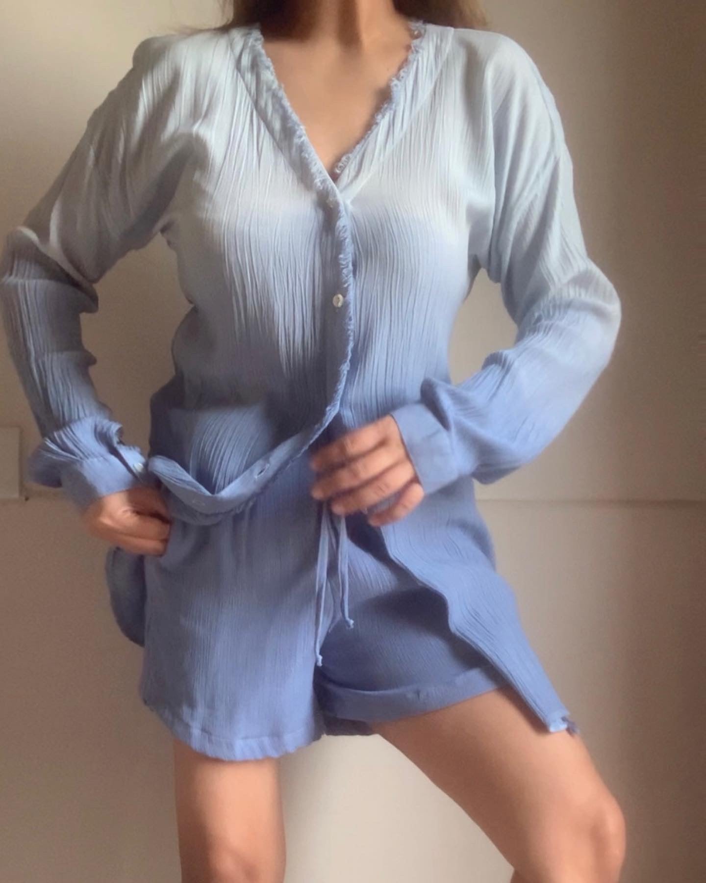 The Wavelet Shorts Set : Blue Ombré