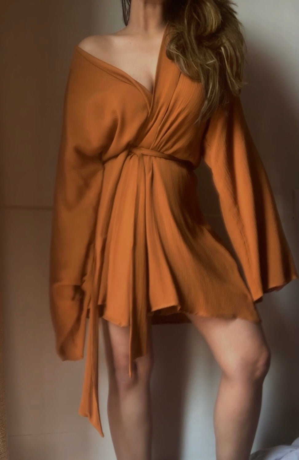 THE AMBER : Honey Robe + Shorts