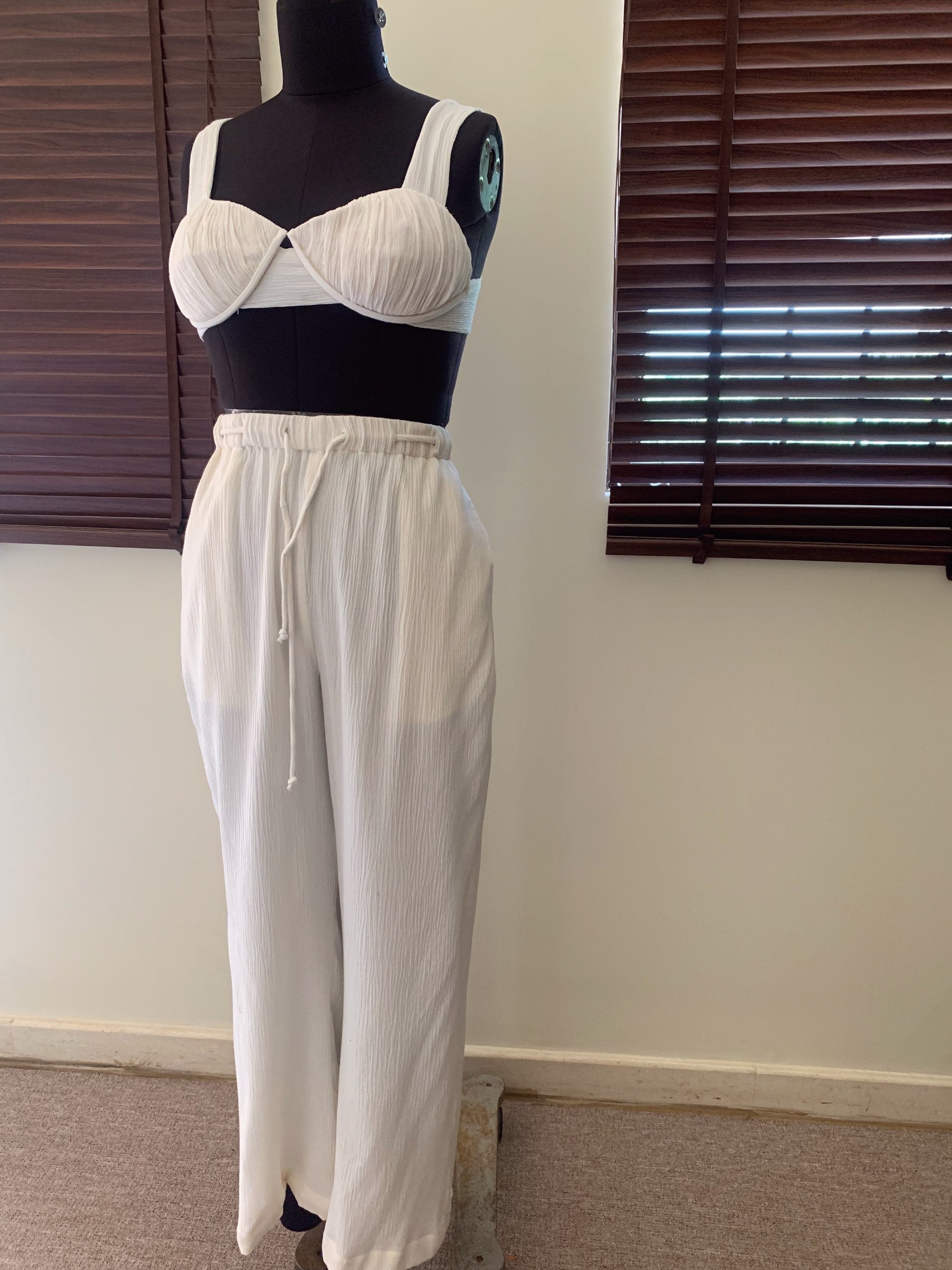 The Sand Set + The Shell Bralette : White