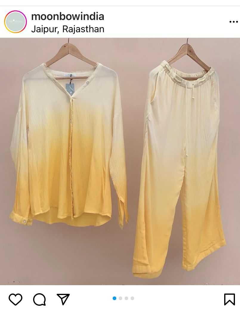 WAVELET set : Ombre Yellow