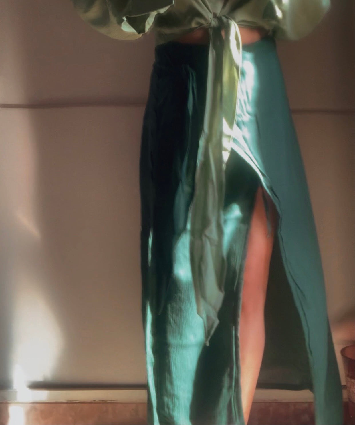 THE PALM WRAP SKIRT