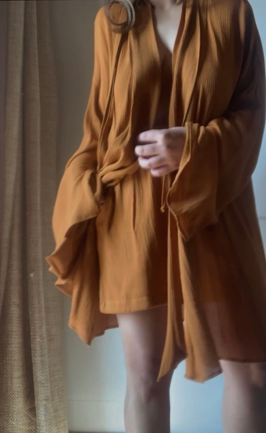 THE AMBER : Honey Robe + Shorts