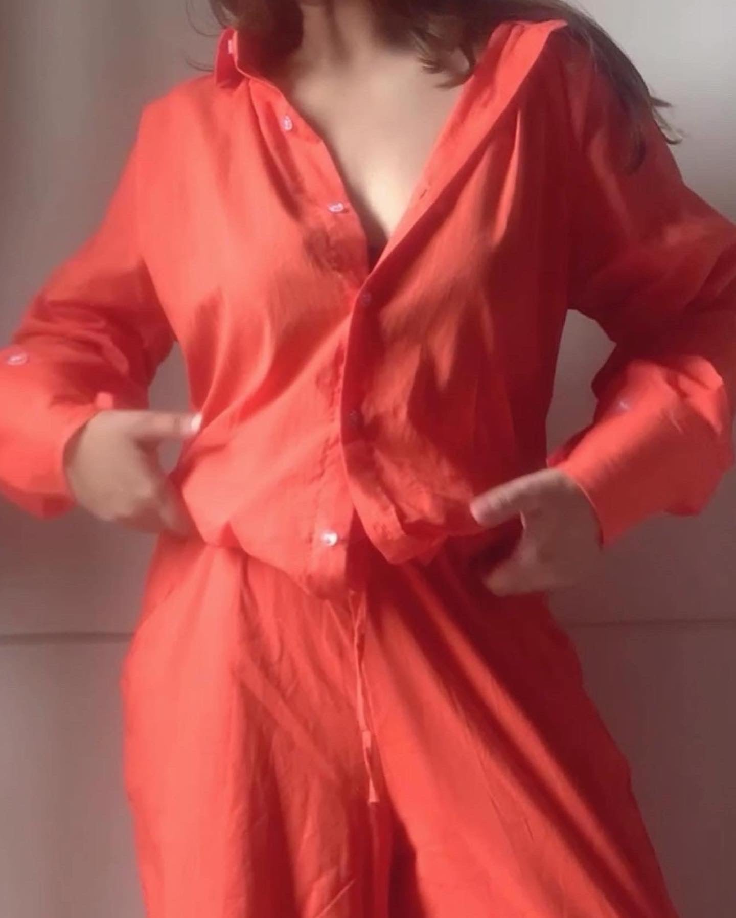 THE BAY SET with pants : Orange