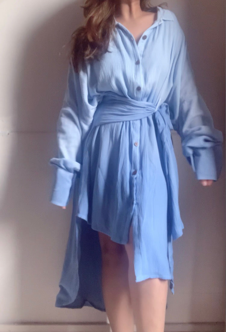 THE FLOW DRESS : Blue Ombre