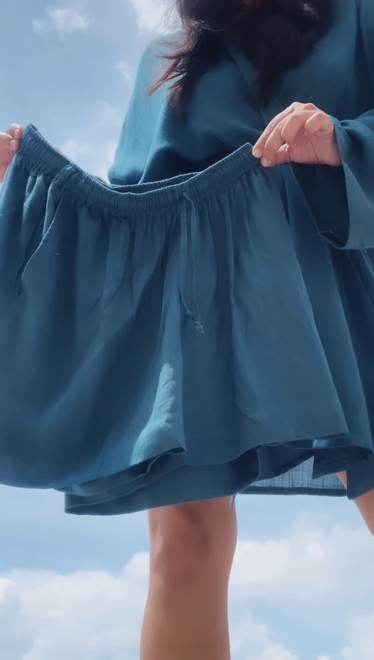 TEAL ROBE SET