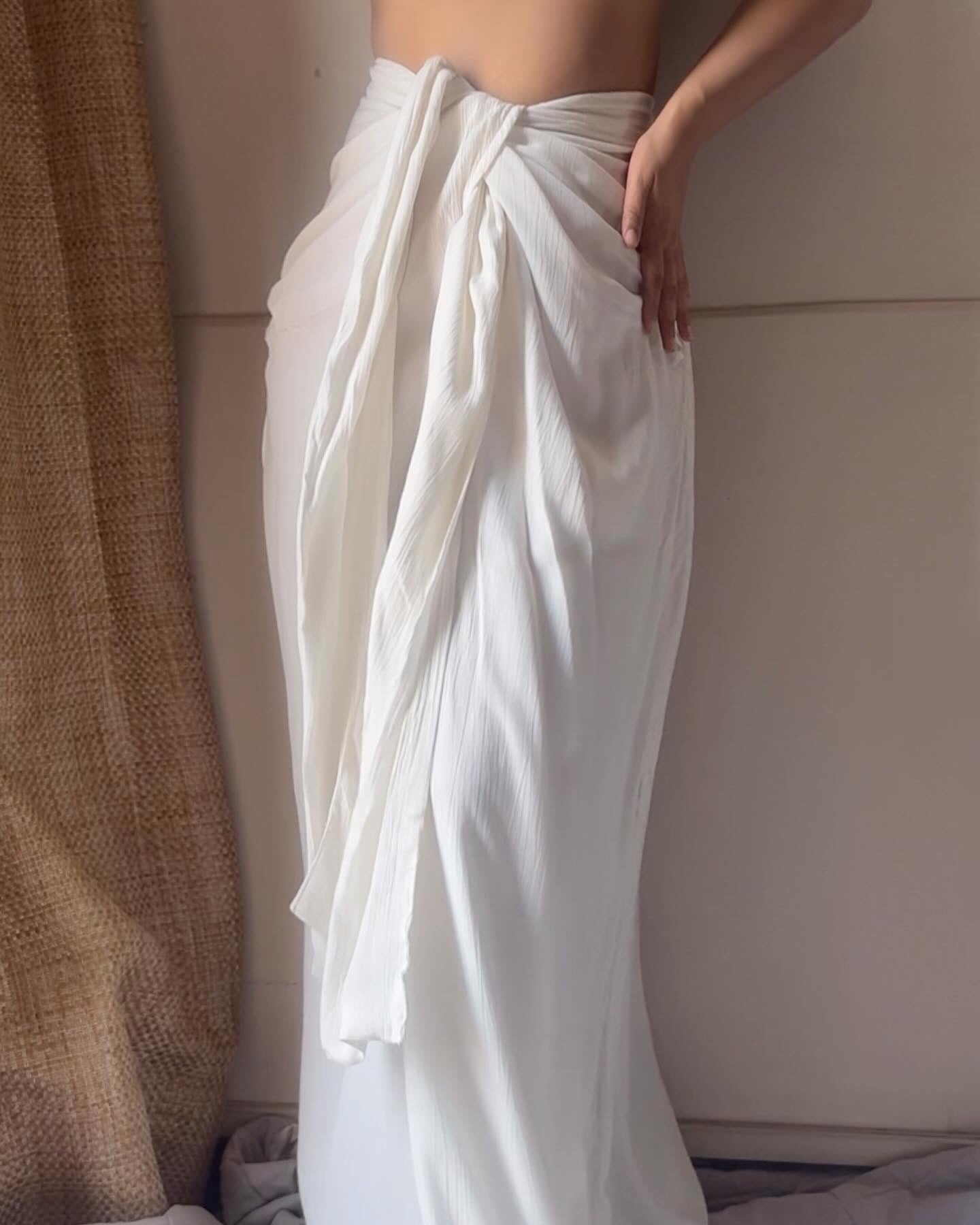 Eden Sarong Skirt : White