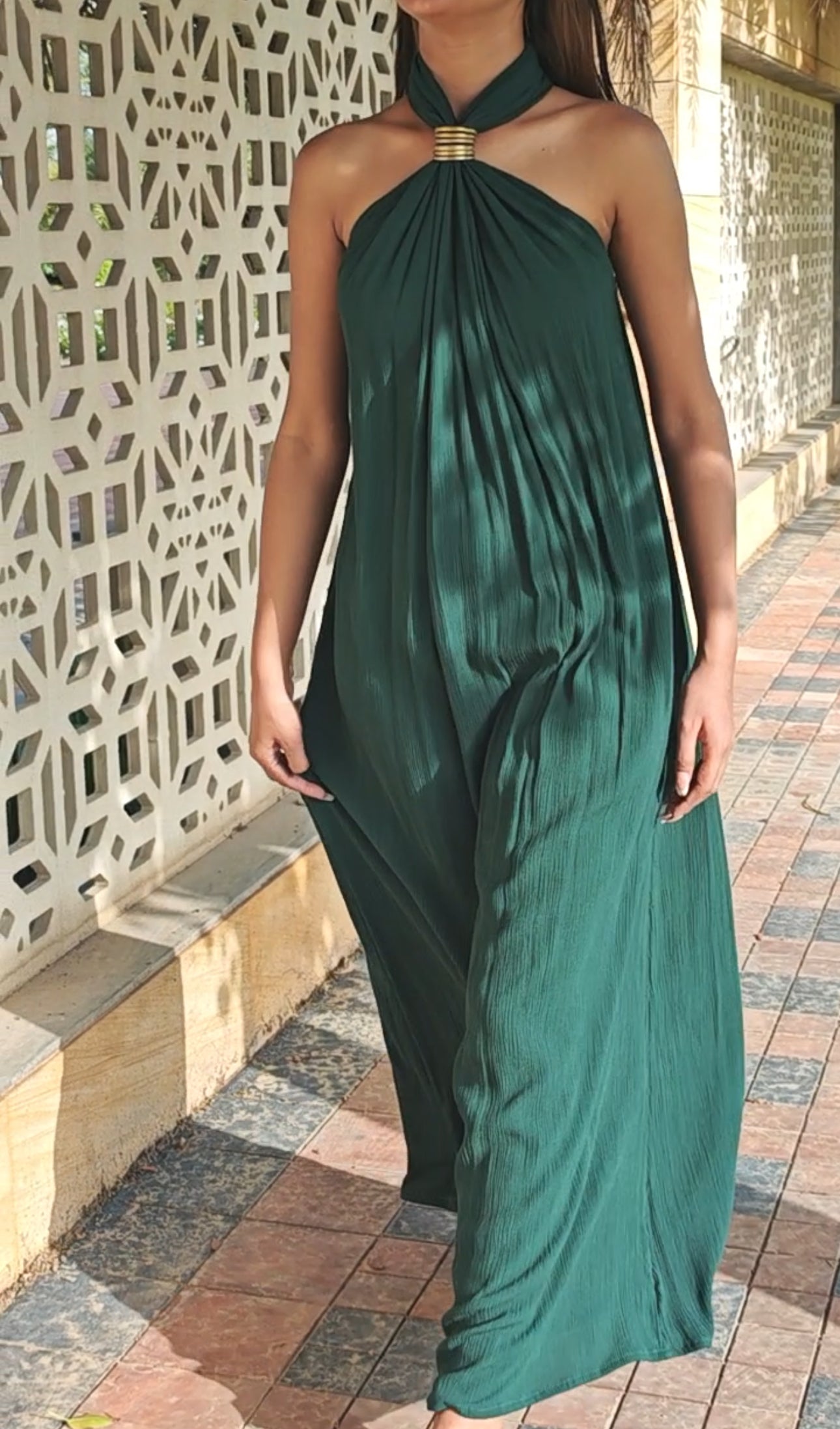 The Gloria Aurum Maxi : Forest Green