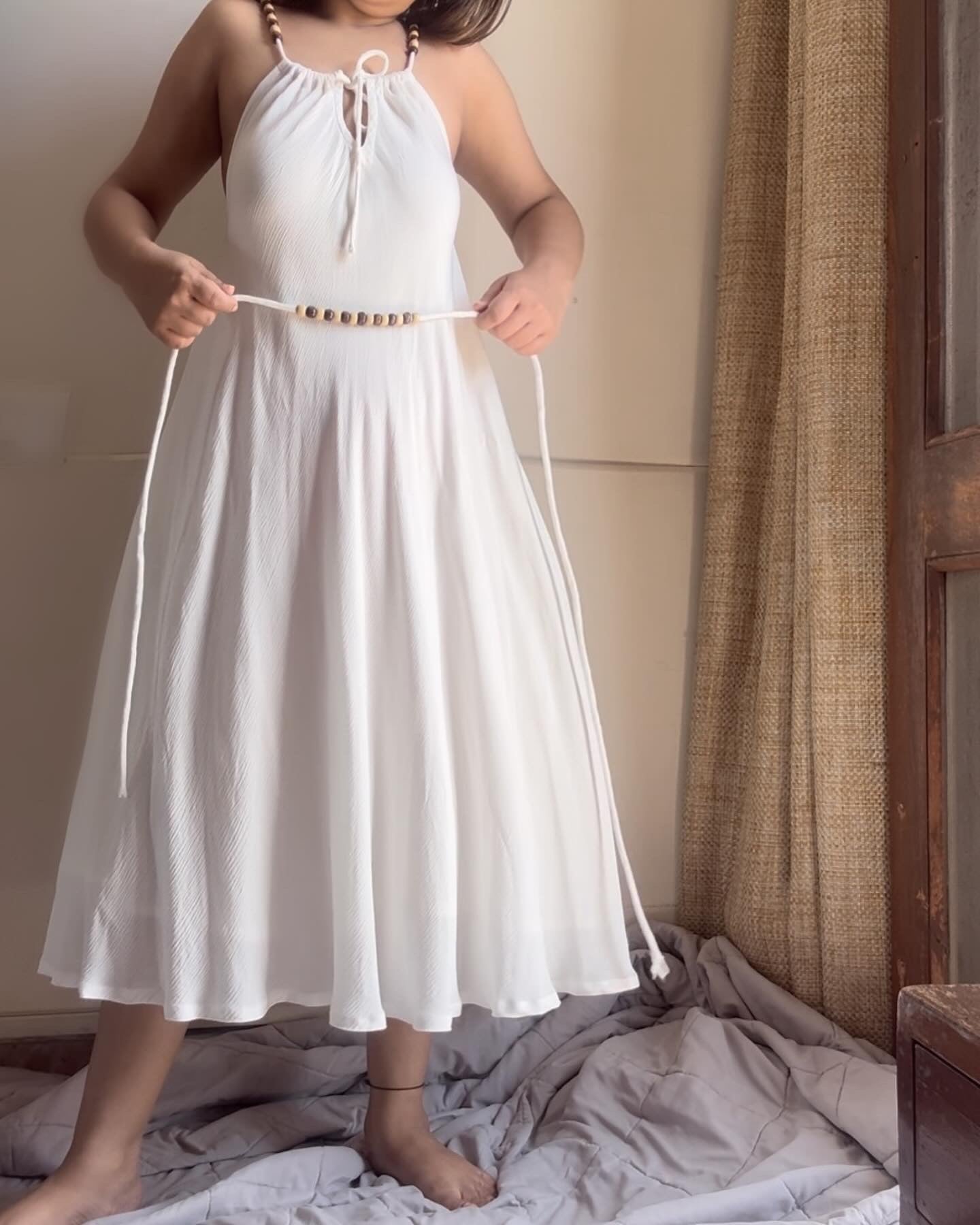 The Byron Dress : White