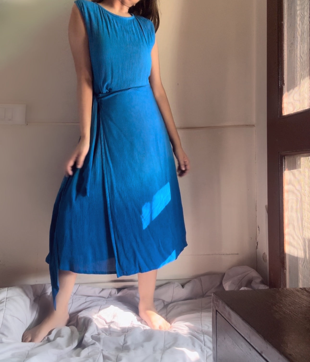 The Indigo Tide Dress : Cobalt Blue Ombre