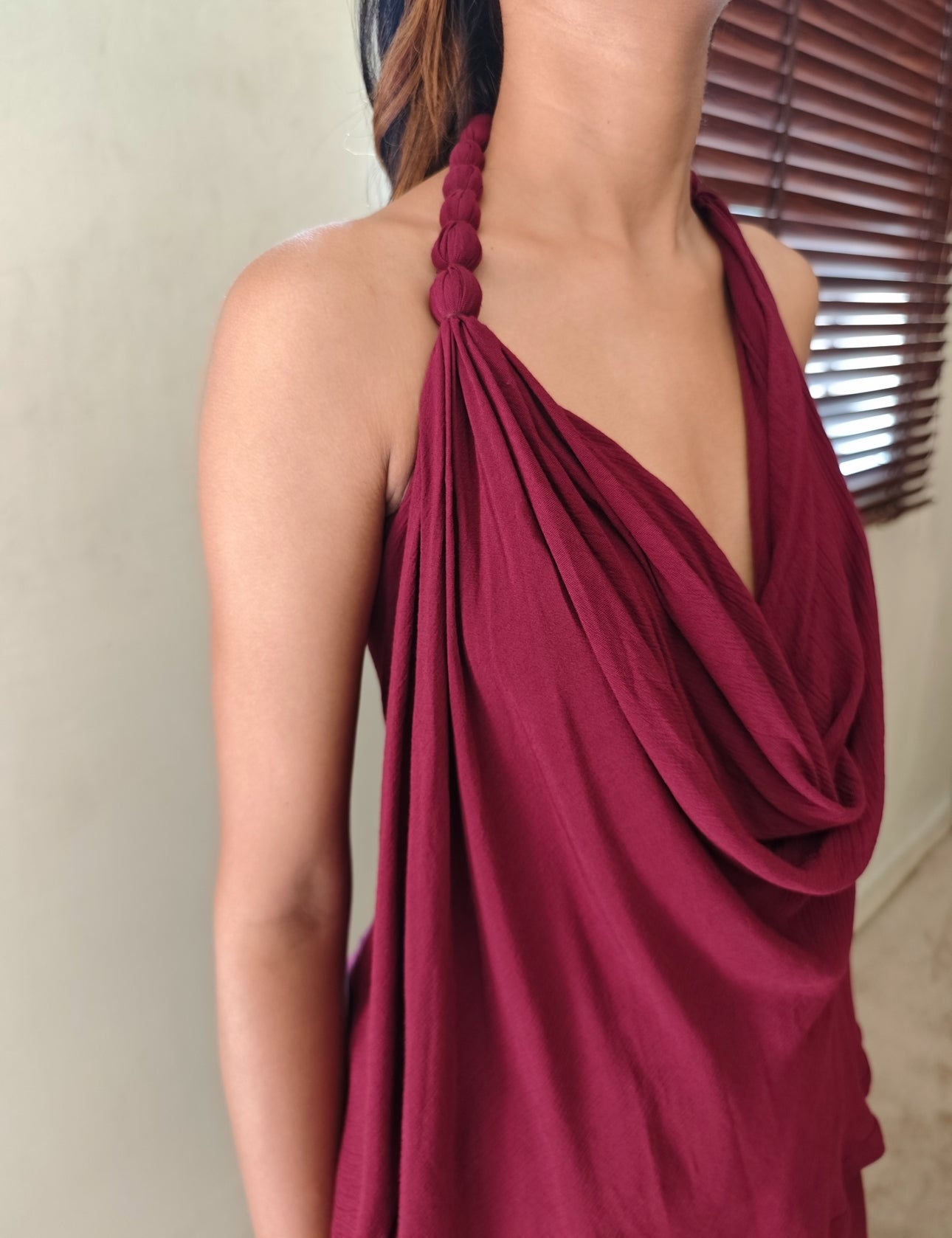The Blush Bay Top : Hickory Brown